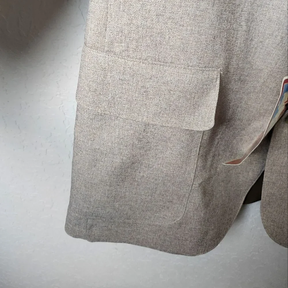 Vintage Levi's Action Suit Classic Blazer Brown Tan Size 46R NWT